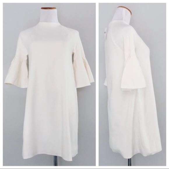 NWT Anthro Moth Ruffle Sleeve Sweater Tunic Dress - Picture 3 of 8